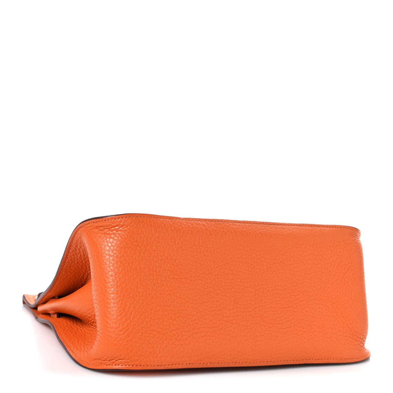 Hermes Taurillon Clemence Jypsiere 28 Orange 4 of 12