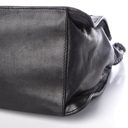 Bottega Veneta Nappa Intrecciato Shoulder Bag Black 10 of 10