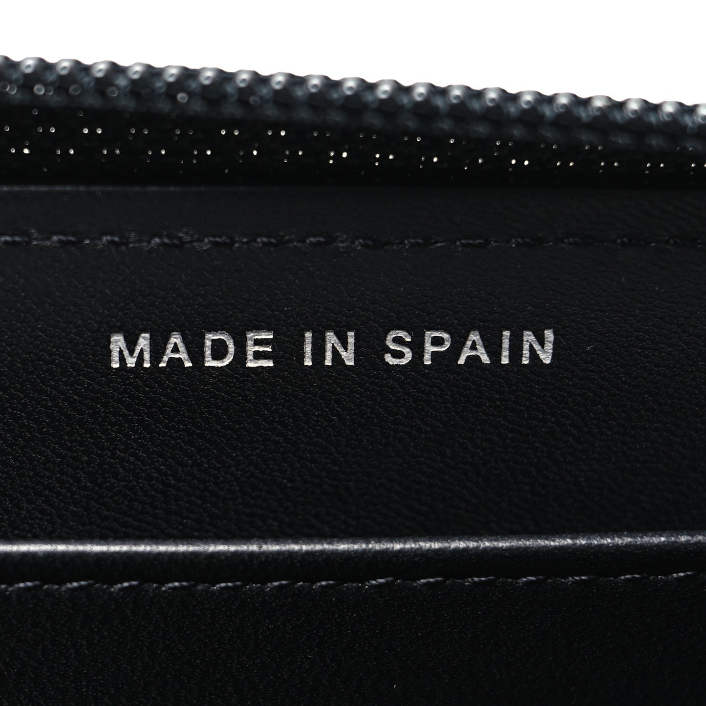 Lambskin Quilted Boy Zip Around Wallet Black