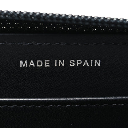 Chanel Lambskin Quilted Boy Zip Around Wallet Black 7 of 11