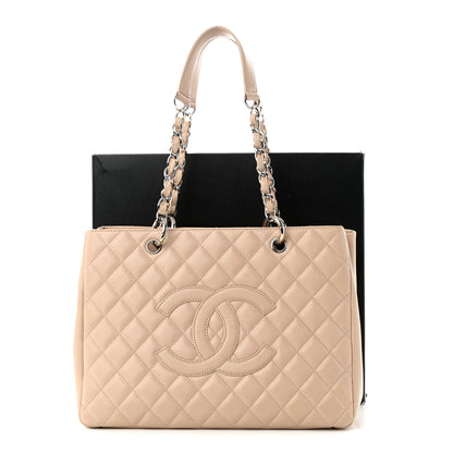 Chanel Caviar Quilted Grand Shopping Tote GST Beige Clair 11 of 11