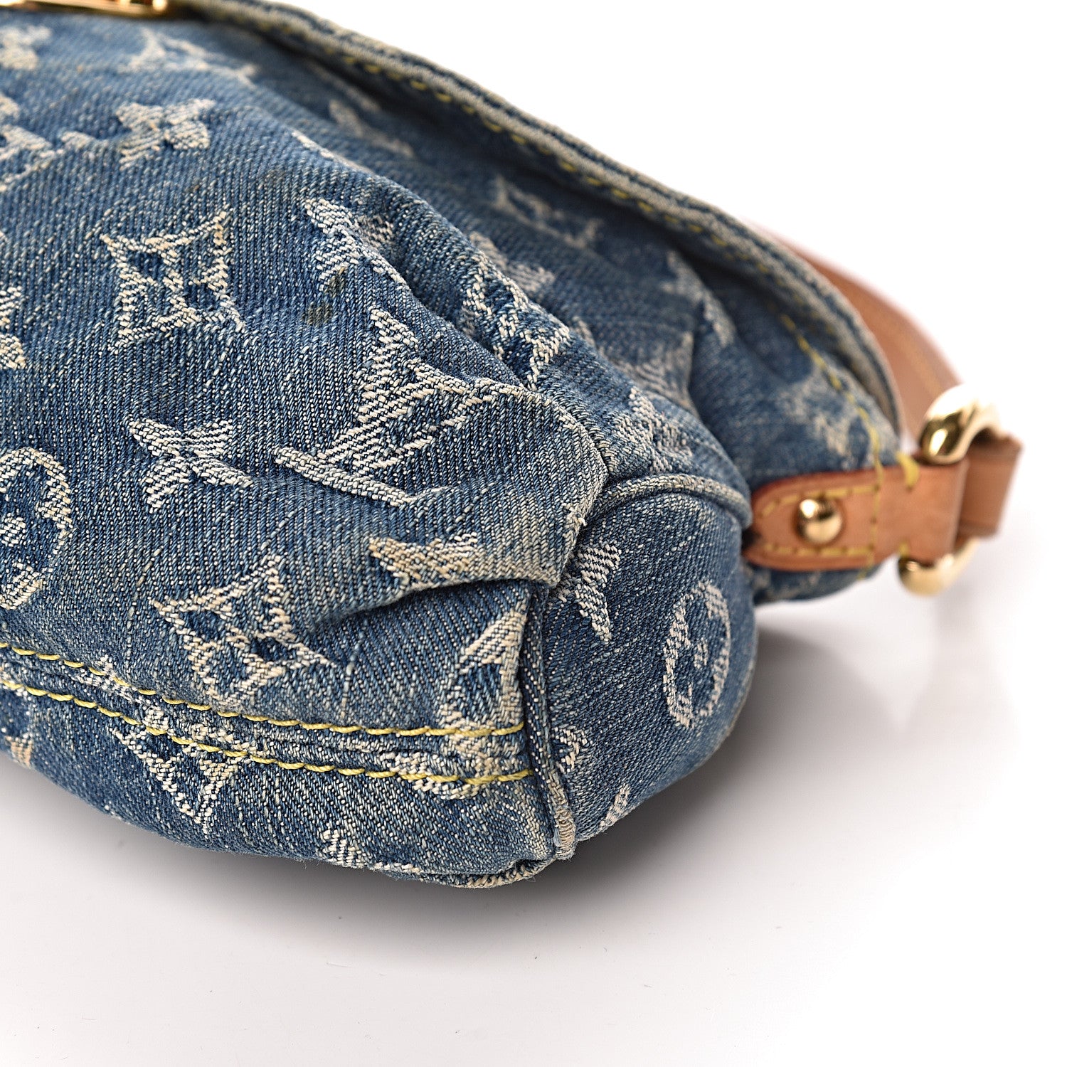 Louis Vuitton Monogram Denim Mini Pleaty Blue 10 of 14