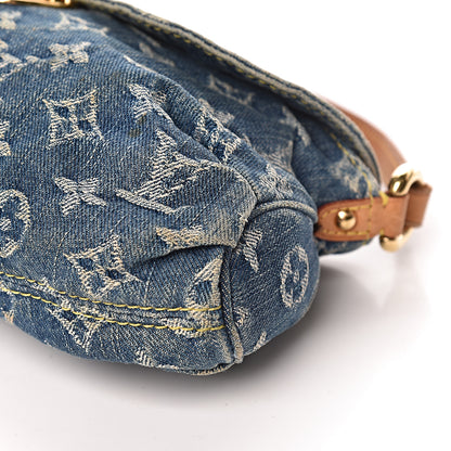 Louis Vuitton Monogram Denim Mini Pleaty Blue 10 of 14