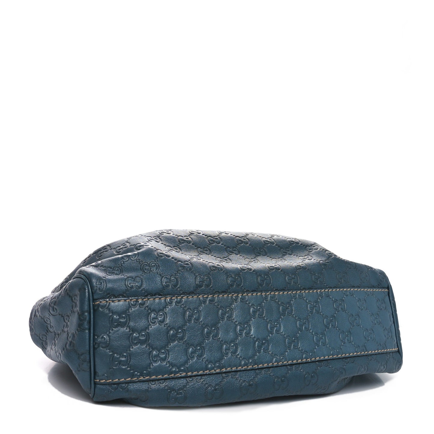 Metallic Guccissima Medium Sukey Tote Blue