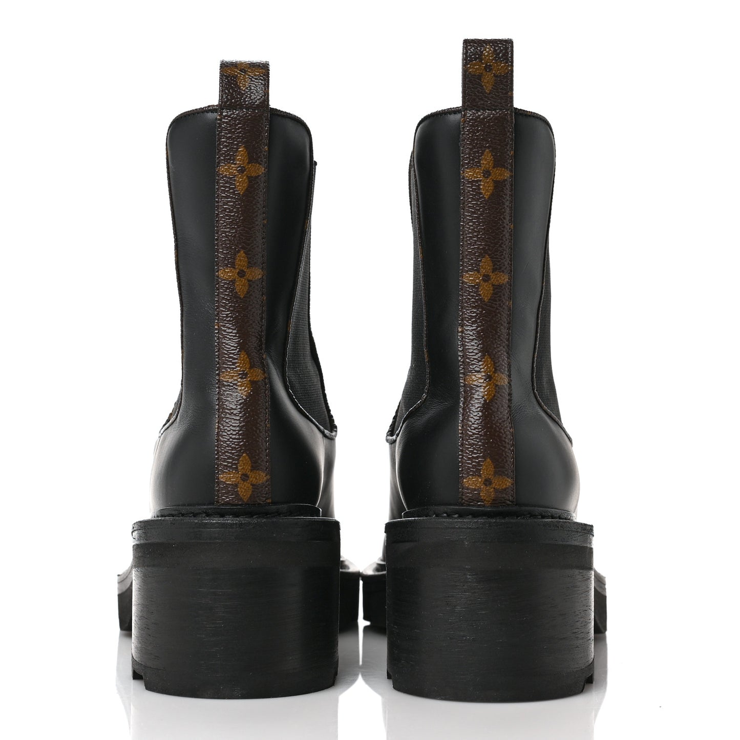 Calfskin Monogram Beaubourg Ankle Boots 40.5 Black