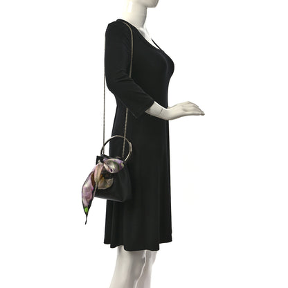 Jimmy Choo Calfskin Scarf Bon Bon Bag Bucket Bag Black 2 of 10