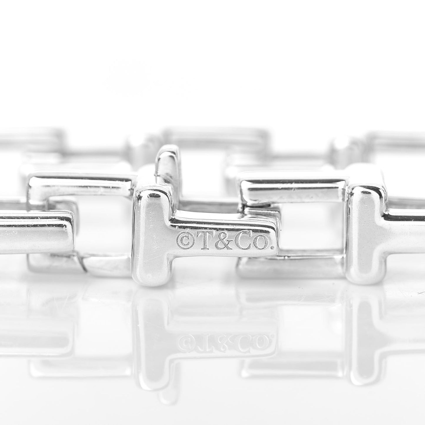 Sterling Silver T Chain Bracelet