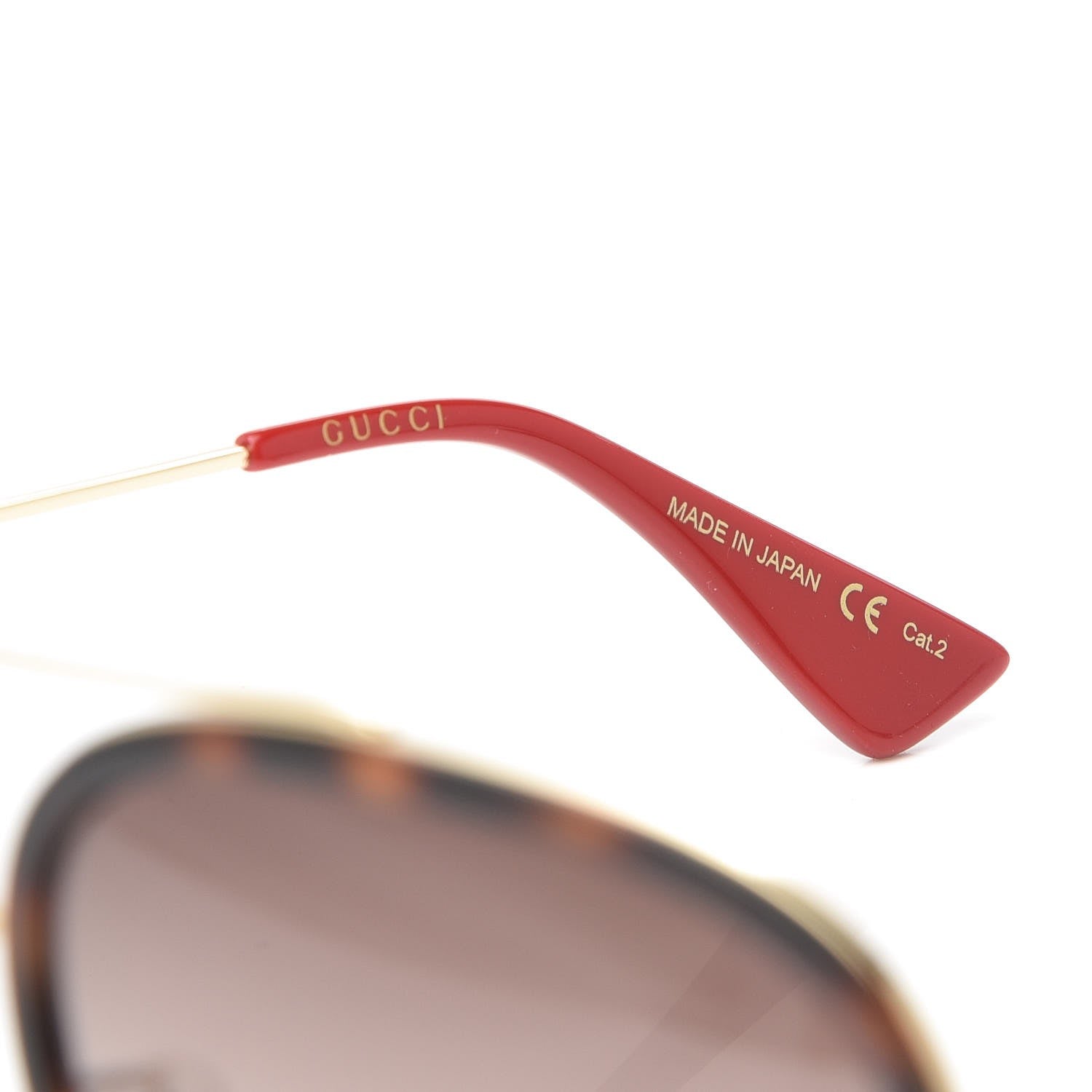 Gucci Aviator Sunglasses GG0062S Tortoise 6 of 8
