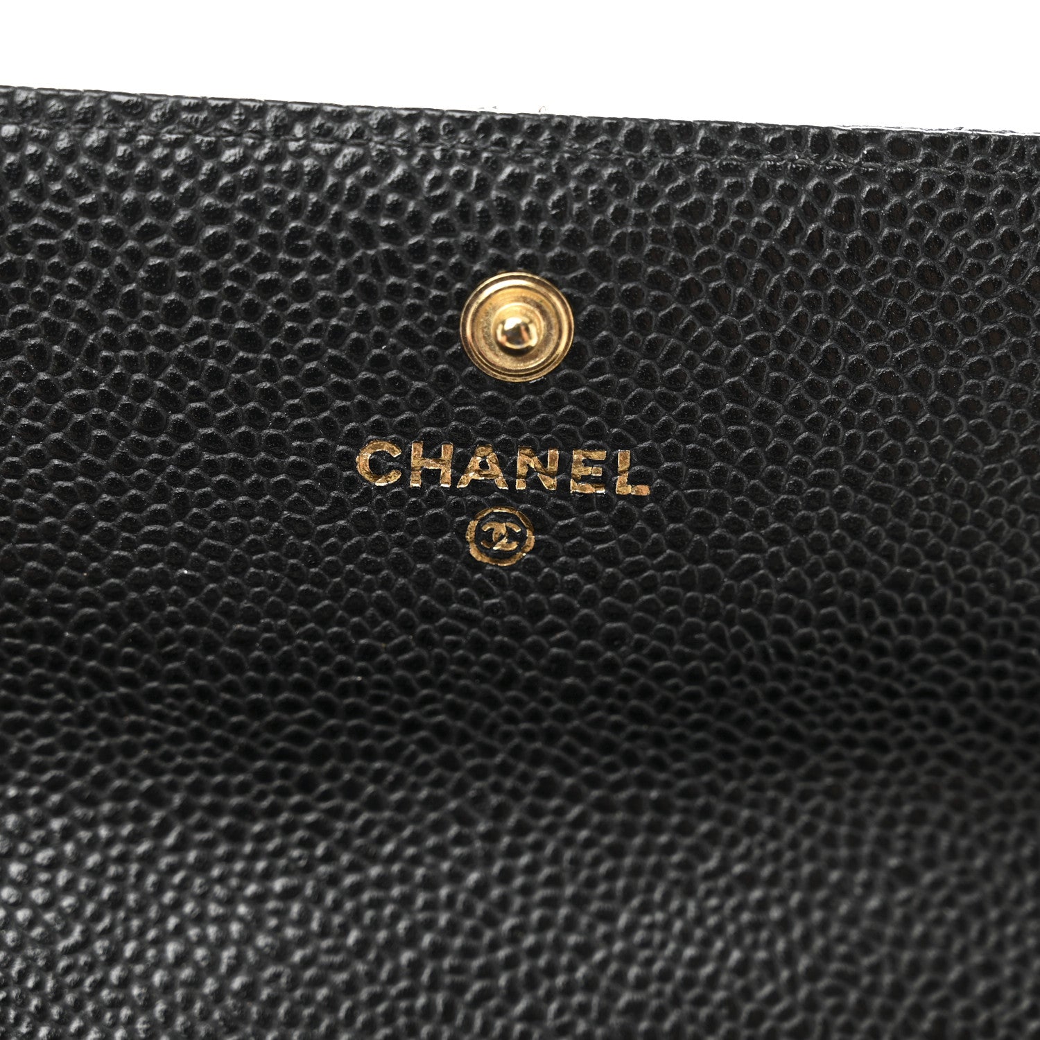 Chanel Caviar Quilted Large Gusset Flap Wallet Black 6 of 11