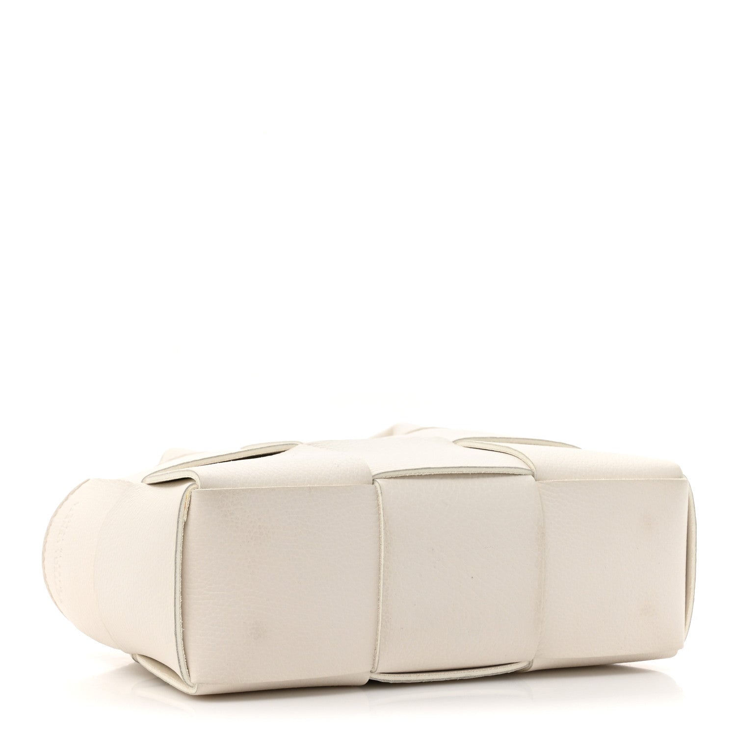 Bottega Veneta Lambskin Maxi Intreccio Candy Arco Tote White 5 of 12