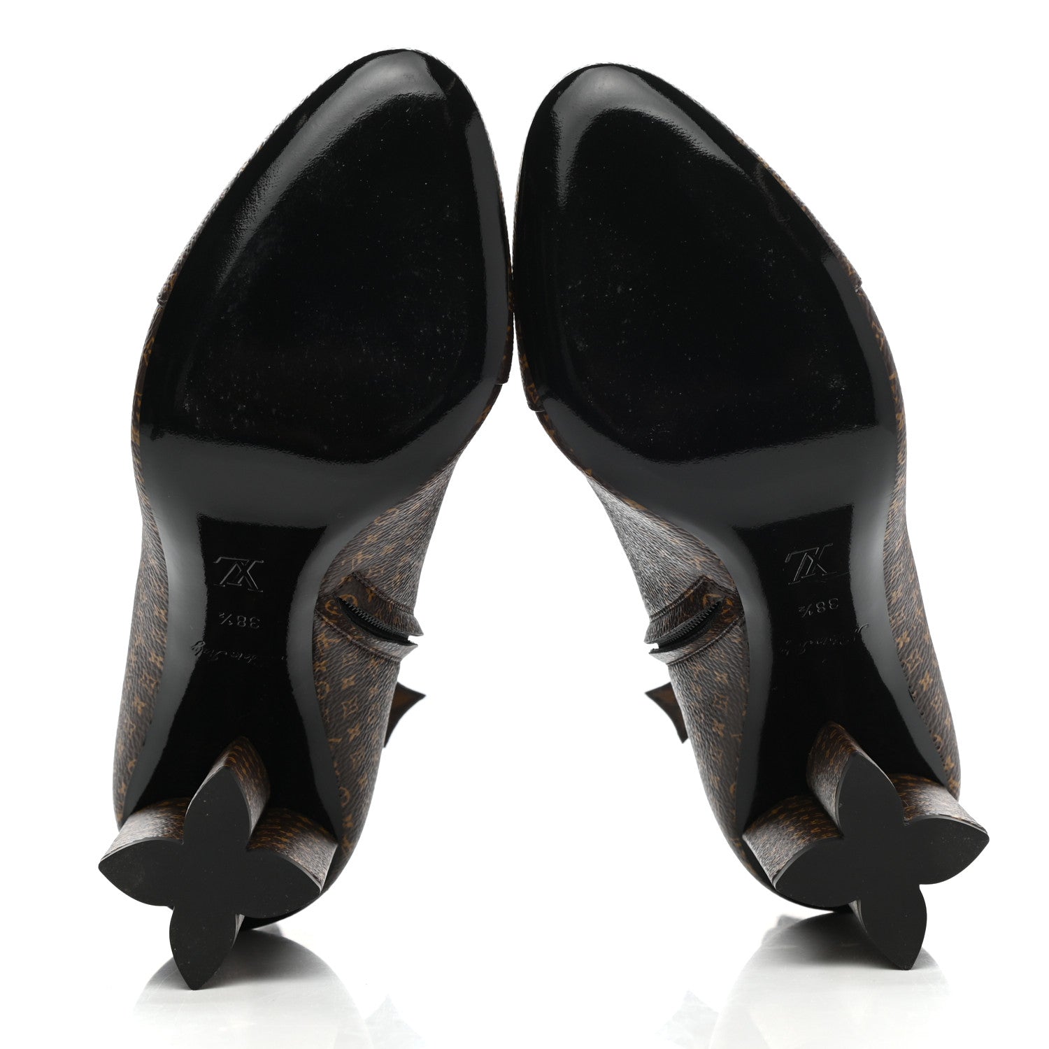 Louis Vuitton Nano Monogram Silhouette Ankle Boots 38.5 5 of 9