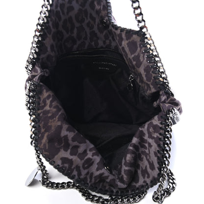 Stella McCartney Shaggy Deer Leopard Print Small Falabella Tote Grey 4 of 4