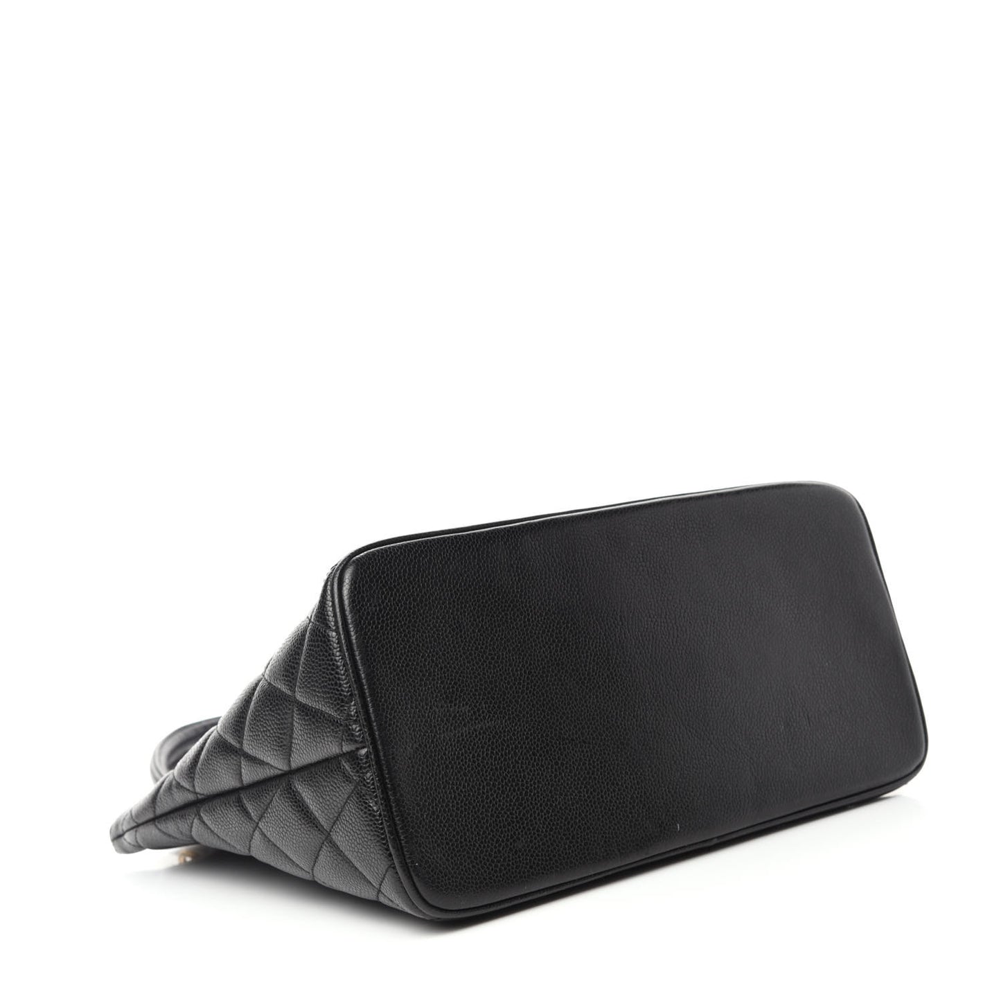Caviar Quilted Medallion Tote Black