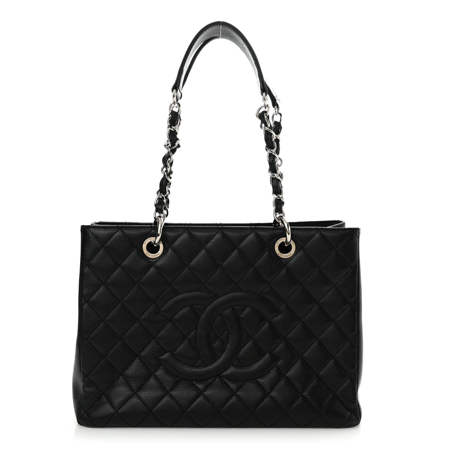 Chanel Caviar Quilted Grand Shopping Tote GST Black 1 of 11