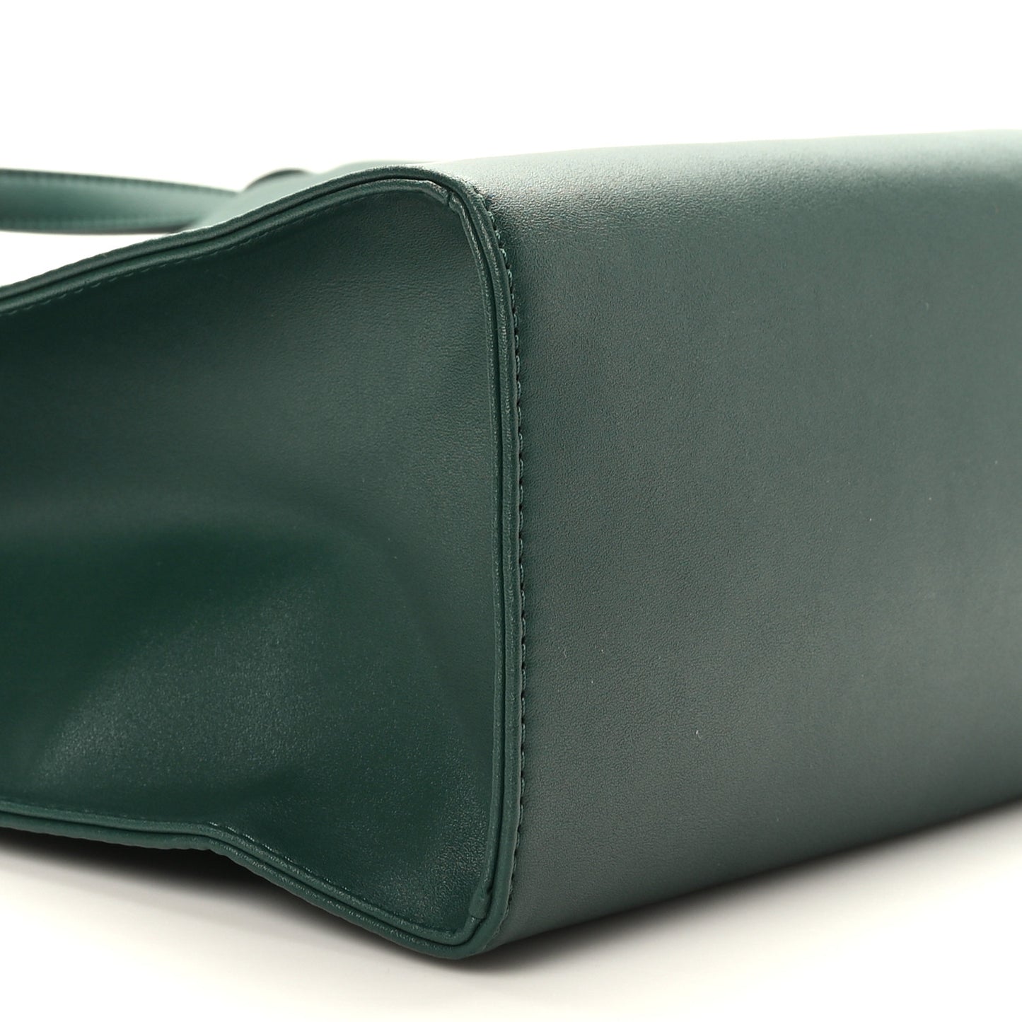 Vegan Leather Medium Shopping Bag Dark Olive