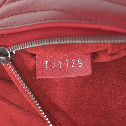 Louis Vuitton Calfskin New Wave Chain Pochette Scarlet 7 of 10