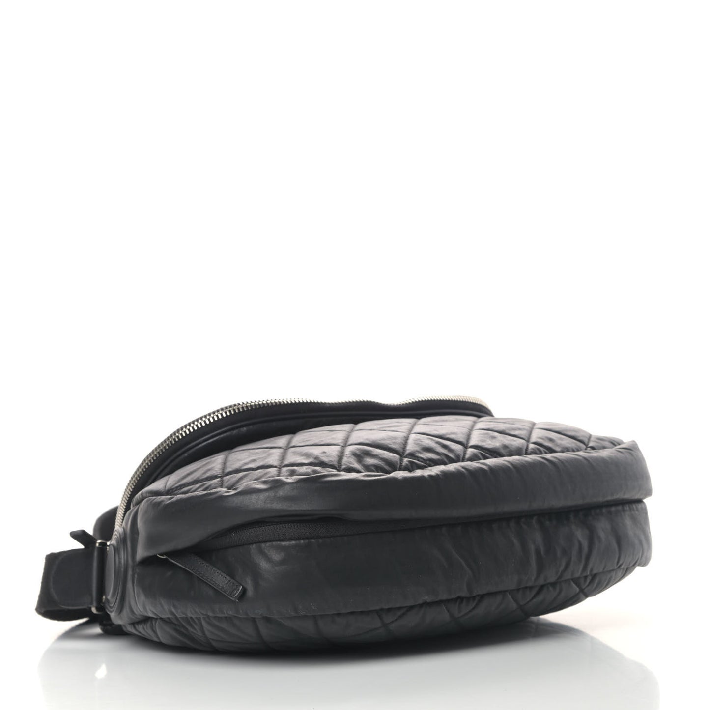 Nylon Quilted Coco Cocoon Messenger Black