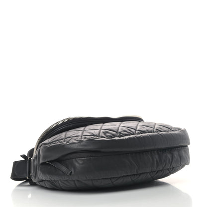 Chanel Nylon Quilted Coco Cocoon Messenger Black 3 of 4