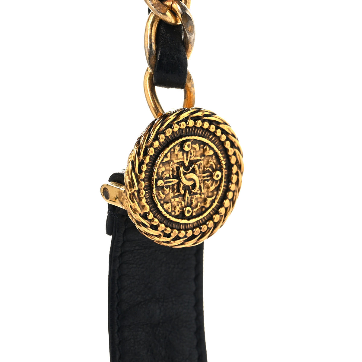 Chanel Lambskin Chain CC Belt S Black 4 of 6
