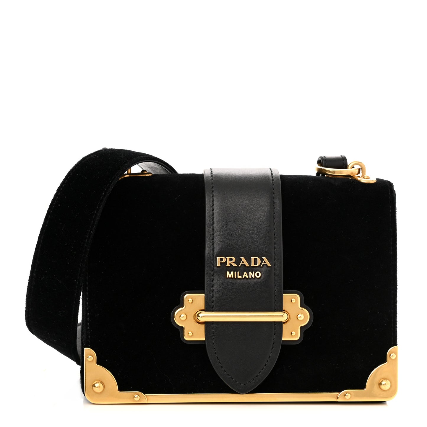 Velvet City Calfskin Cahier Bag Black