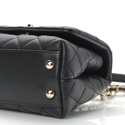Chanel Caviar Quilted Extra Mini Coco Handle Flap Black 9 of 10