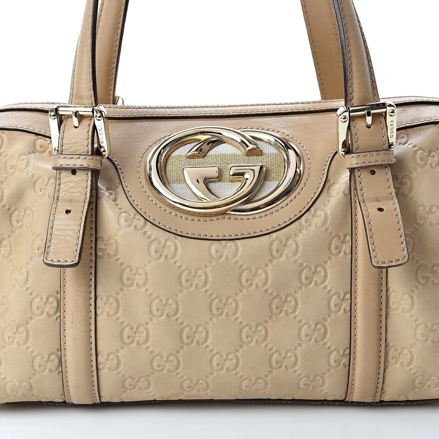 Guccissima Small Britt Boston Beige