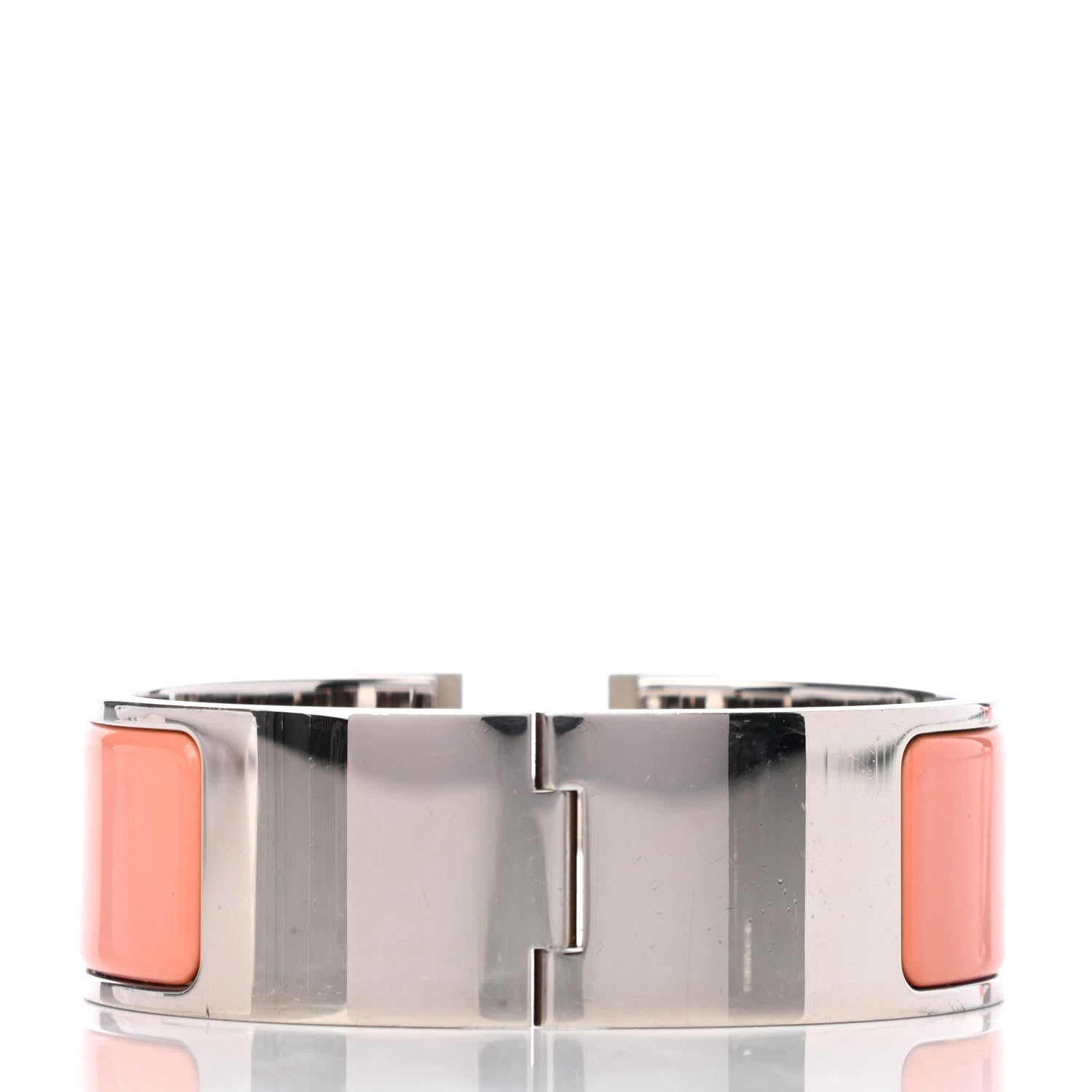 Hermes Enamel Wide Clic Clac H Bracelet PM Mango 3 of 4