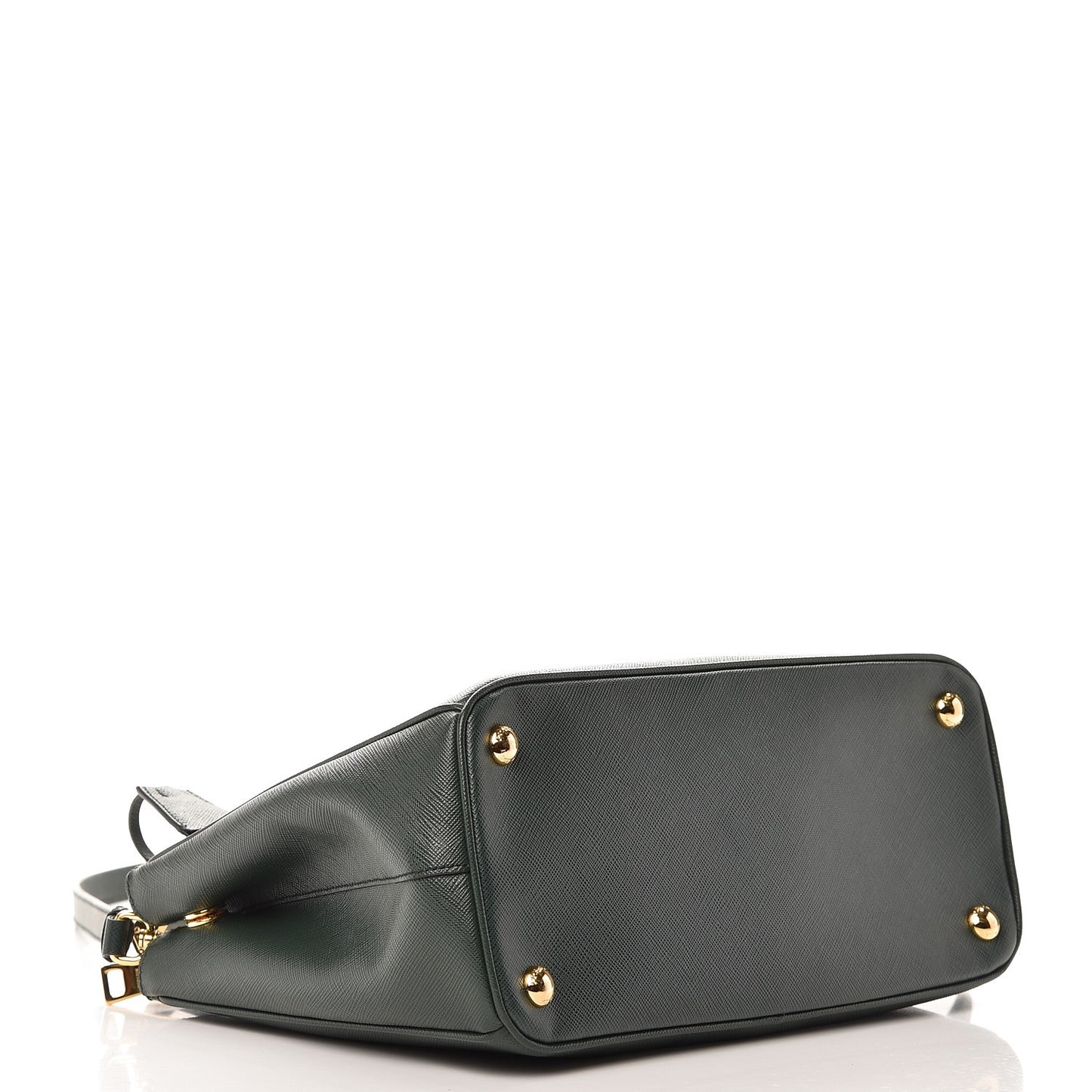 Saffiano Small Galleria Double Zip Tote Smeraldo