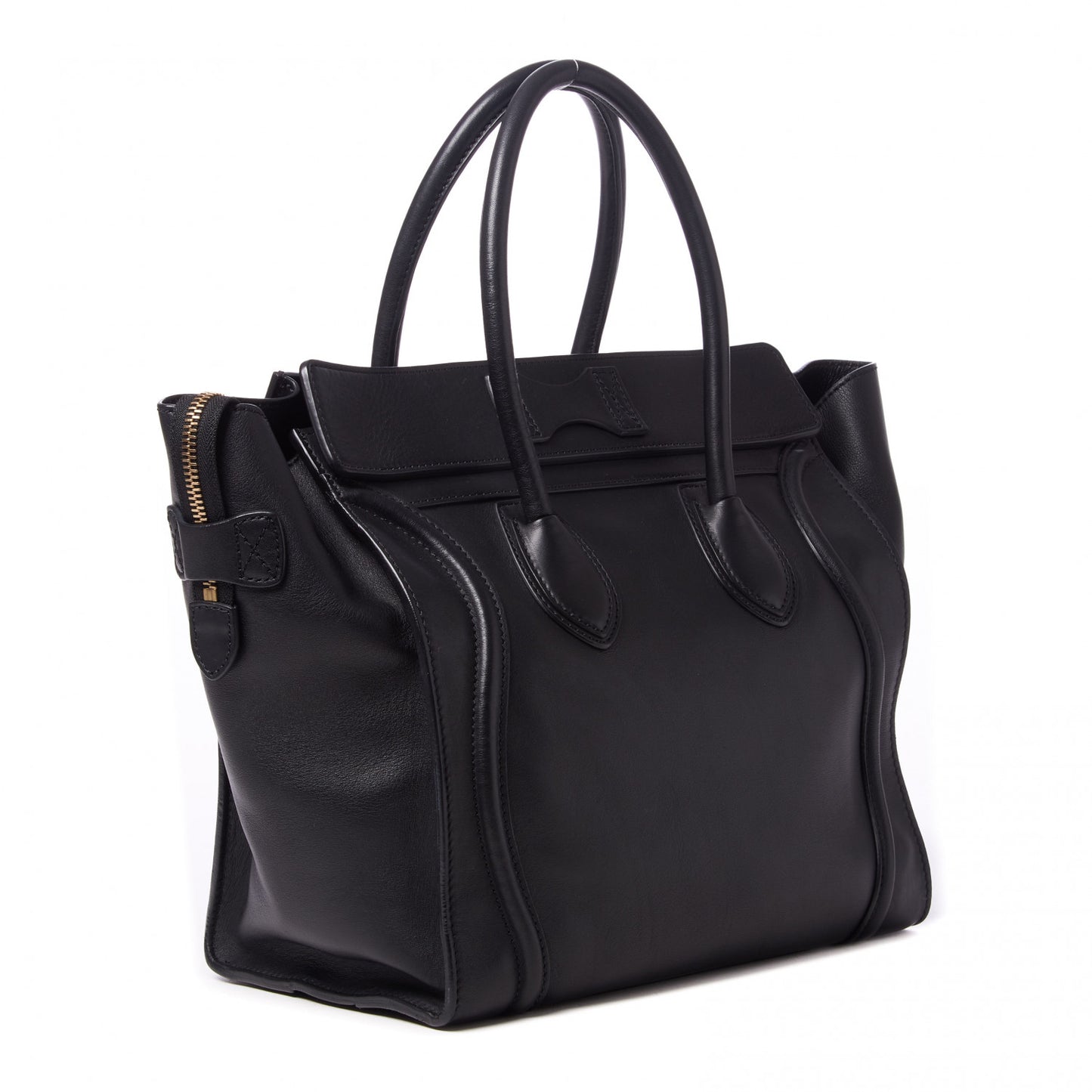 Smooth Calfskin Mini Luggage Black