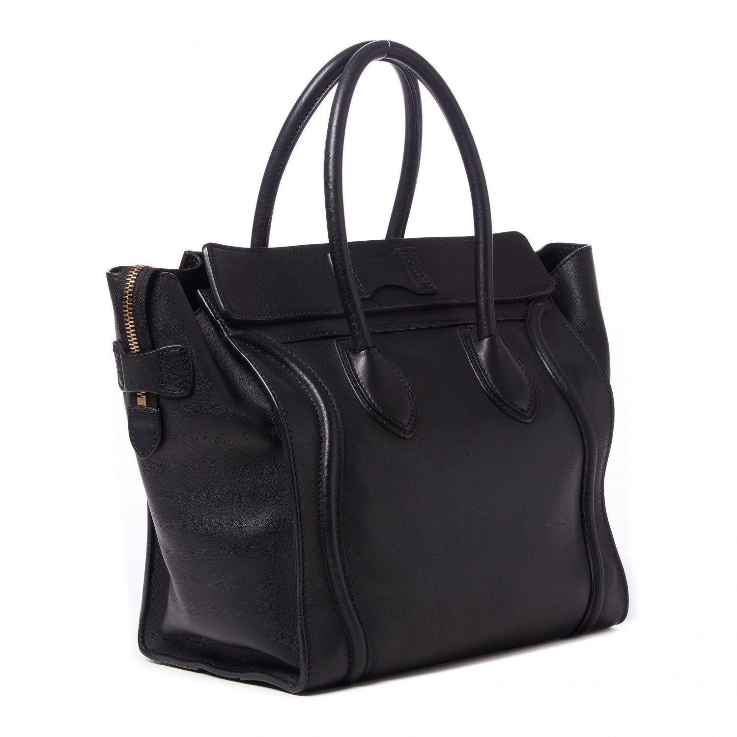 Celine Smooth Calfskin Mini Luggage Black 2 of 7