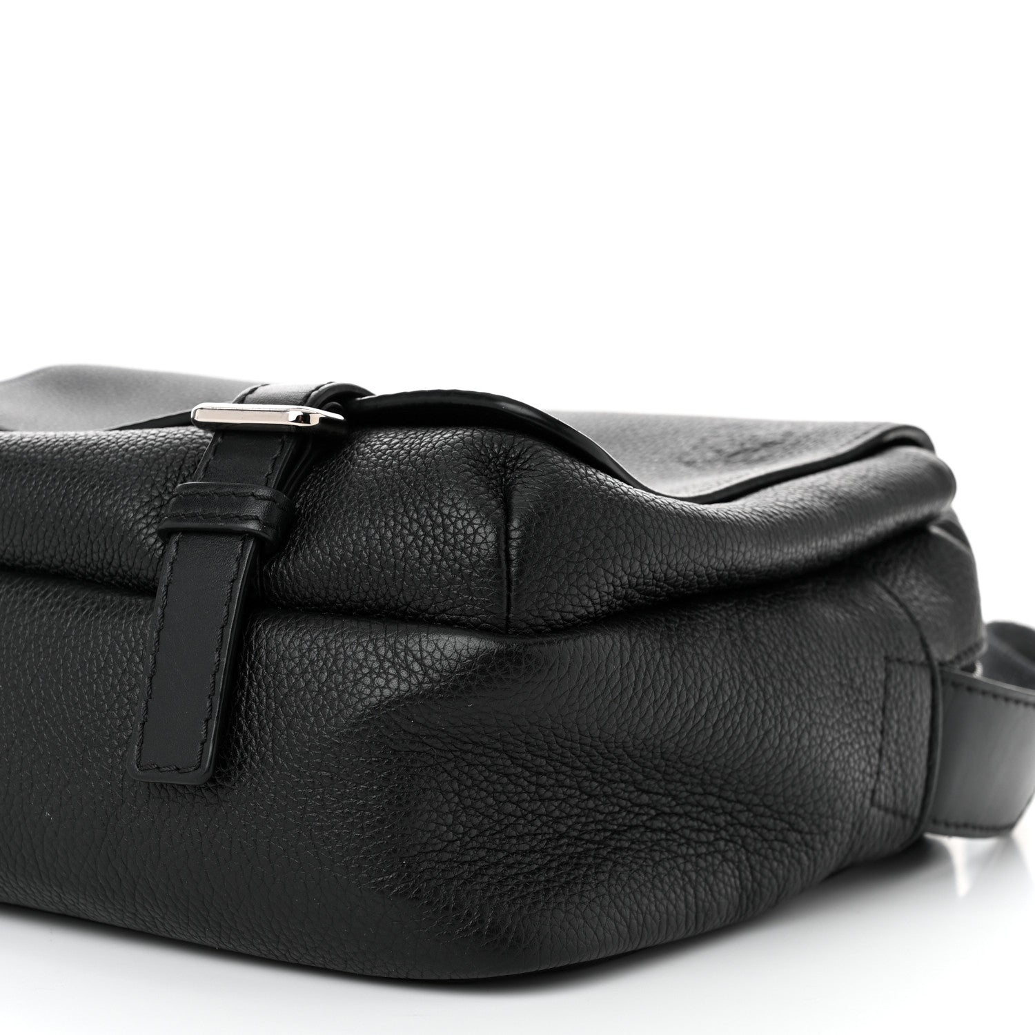 Loewe Soft Grained Calfskin Military Messenger Bag Black 9 of 11