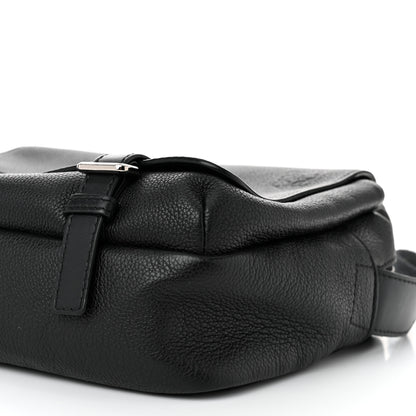 Loewe Soft Grained Calfskin Military Messenger Bag Black 9 of 11
