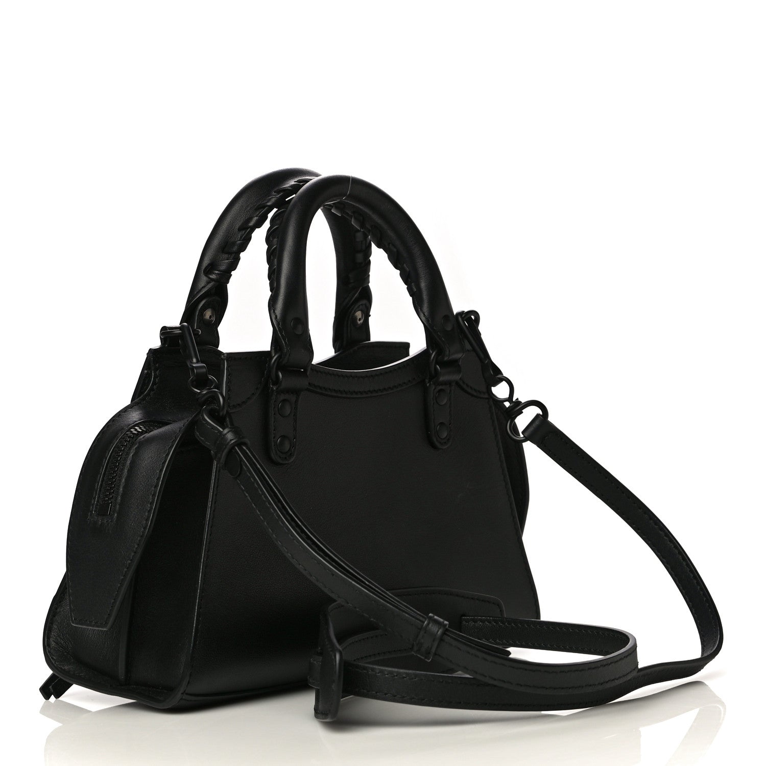 Balenciaga Smooth Calfskin Neo Classic Black Hardware Mini City Black 3 of 14