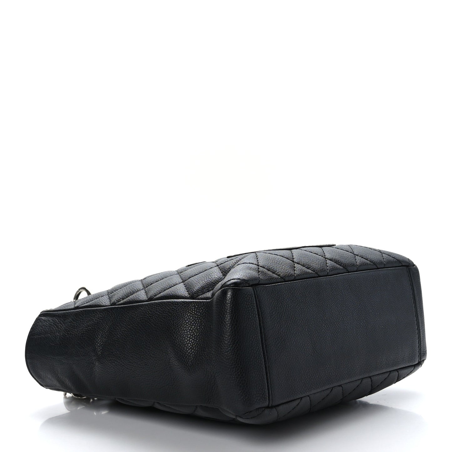 Caviar Quilted Petit Shopping Tote PST Black