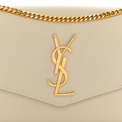 Saint Laurent SAINT LAURENT Grain De Poudre Monogram Uptown Chain Wallet Crema Soft 9 of 12