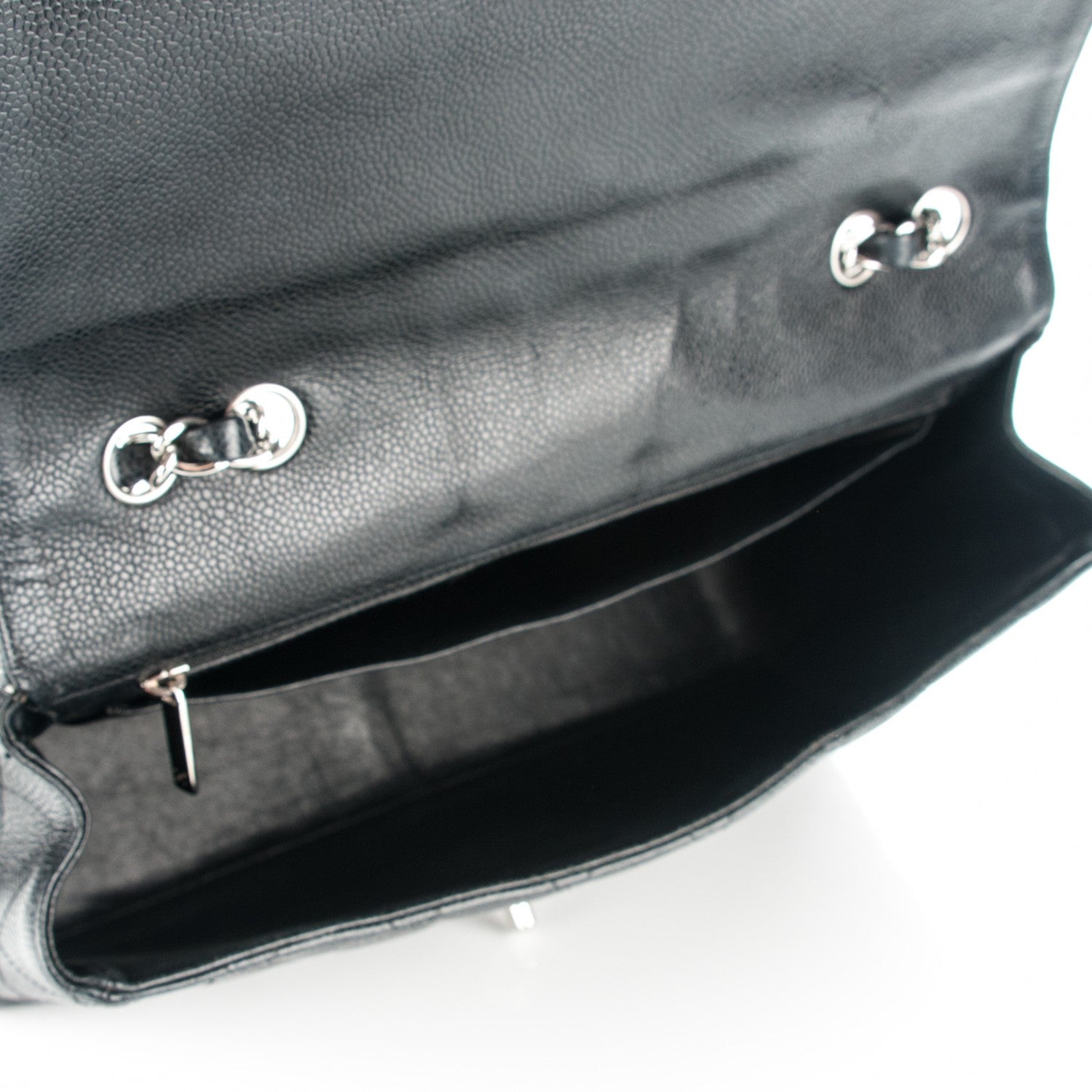 Chanel Caviar Quilted Jumbo Single Flap Black 5 of 7