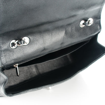 Chanel Caviar Quilted Jumbo Single Flap Black 5 of 7