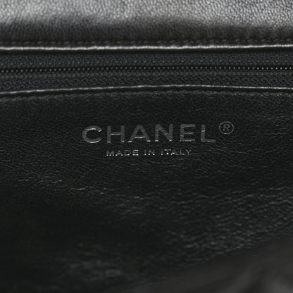 Chanel Lambskin Classic Twist Mini Rectangular Flap Black Burgundy 6 of 13