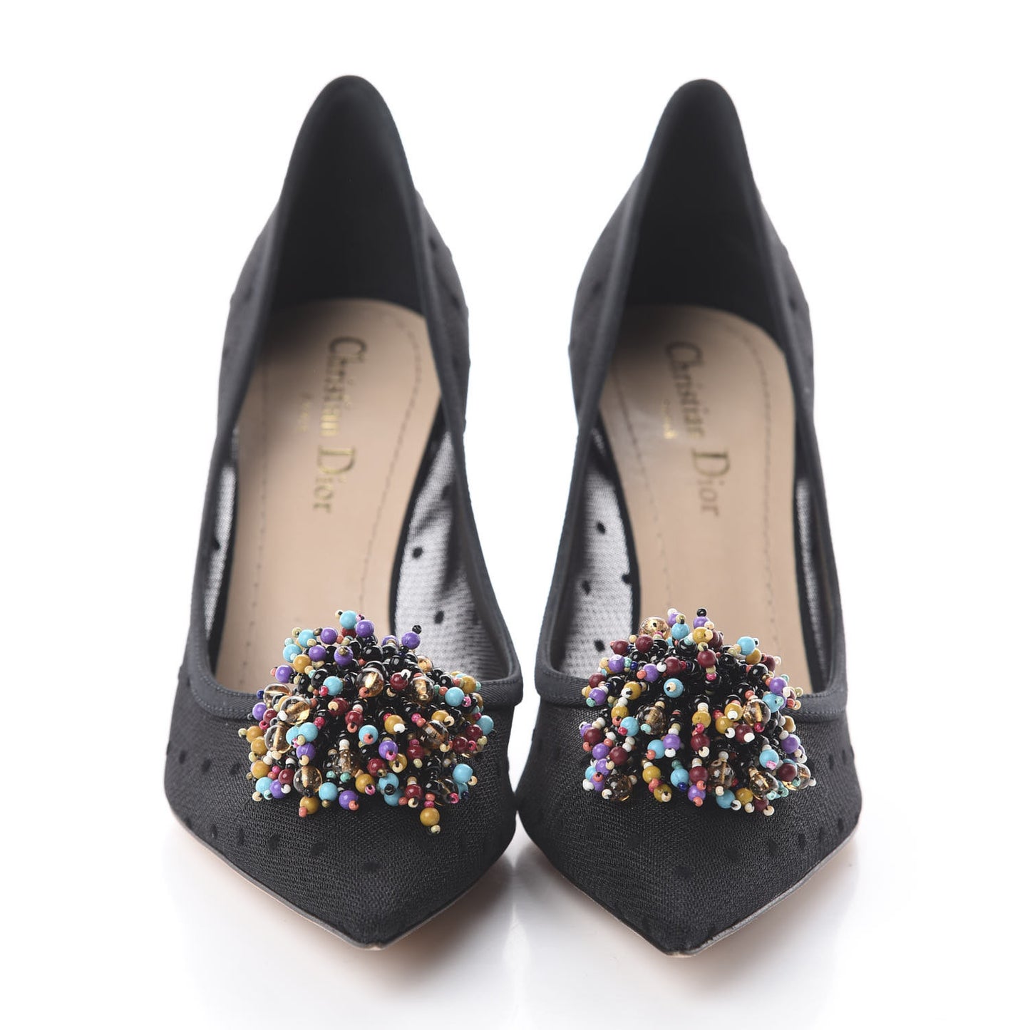 Grosgrain Plumetis Dior Blossom Pump 37.5 Black