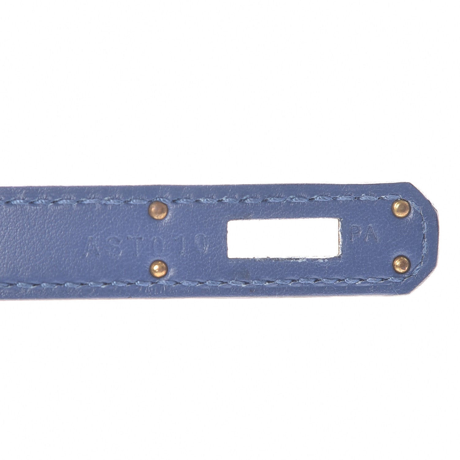 Hermes Swift Kelly Cut Clutch Pochette Bleu Agate 9 of 9