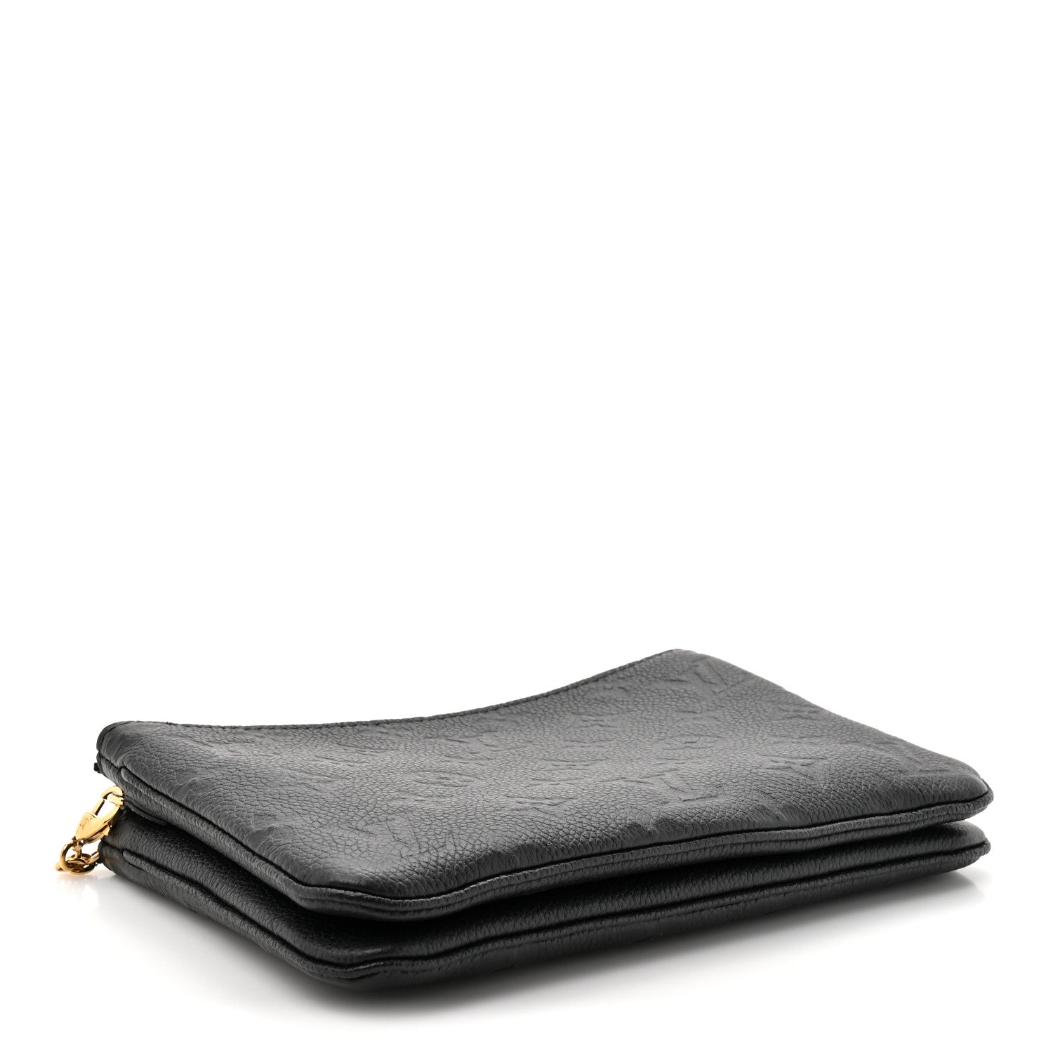 Louis Vuitton Empreinte Double Zip Pochette Black 3 of 9