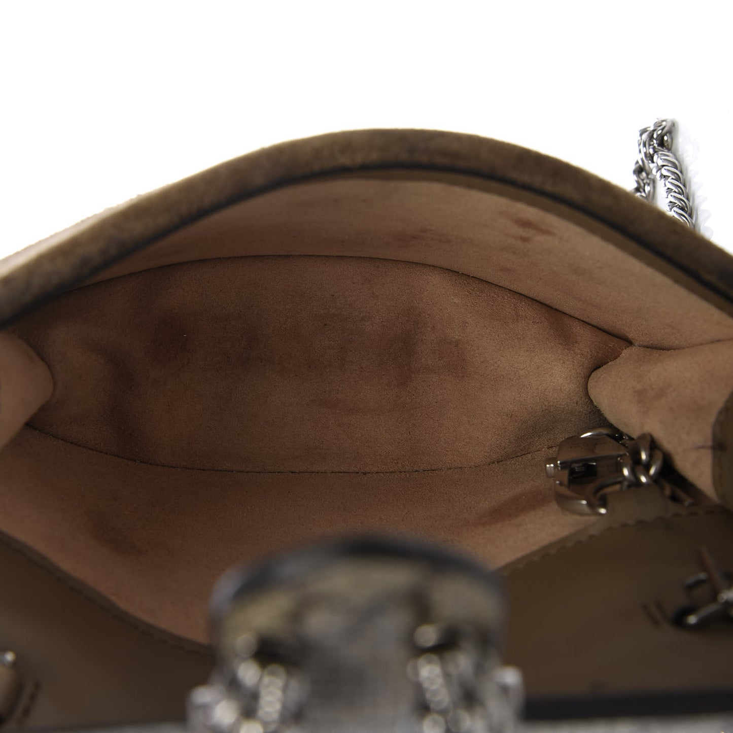 GG Supreme Monogram Super Mini Dionysus Shoulder Bag Taupe