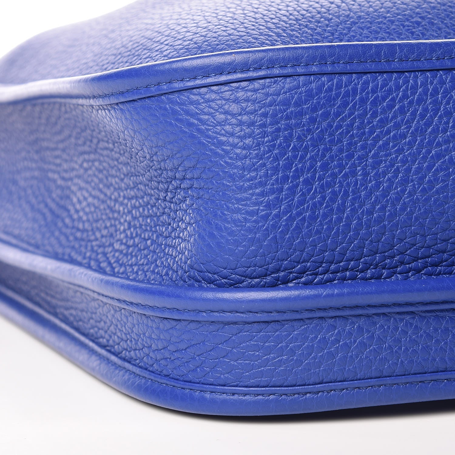 Hermes Taurillon Clemence Amazone Evelyne III PM Bleu Electrique Black 8 of 9