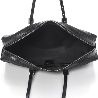 Fendi Zucca Zip Top Tote Black 5 of 11