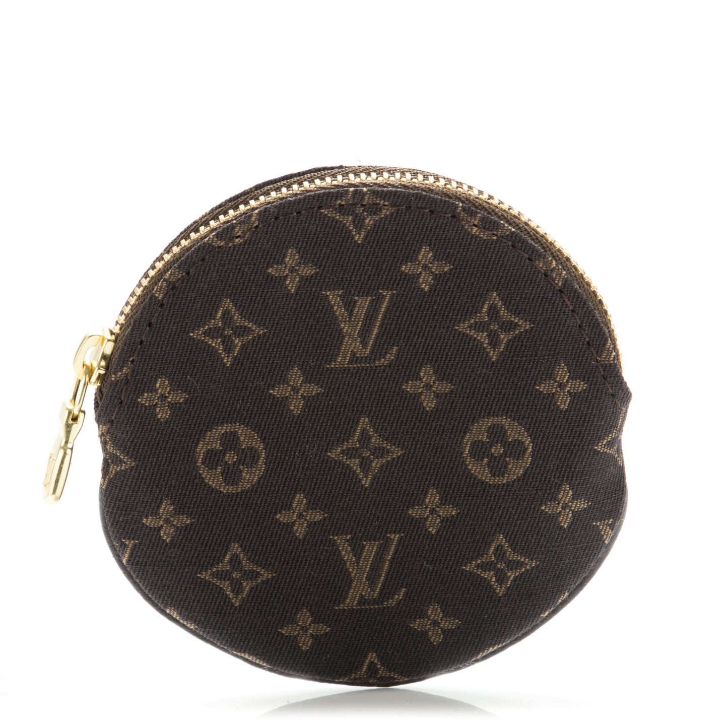 Mini Lin Round Coin Purse Ebene