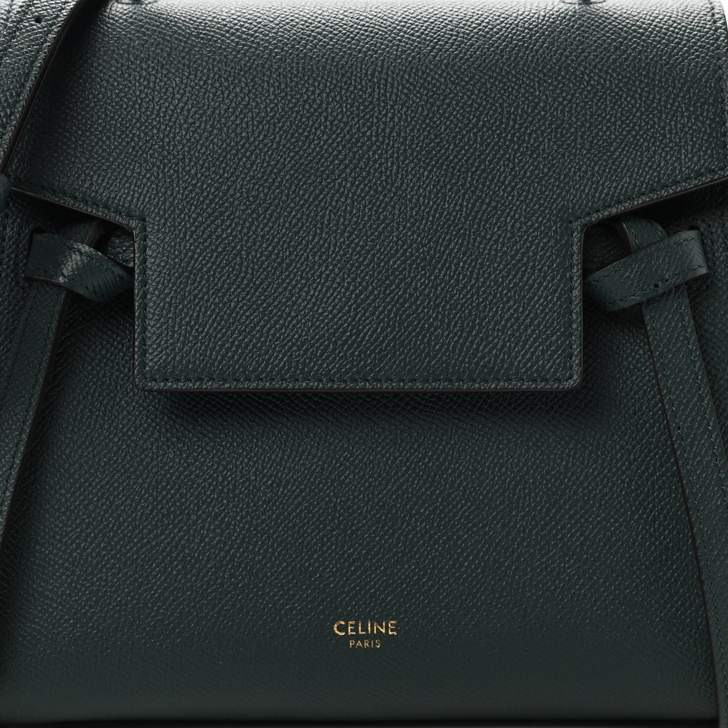 Grained Calfskin Nano Belt Bag Amazone
