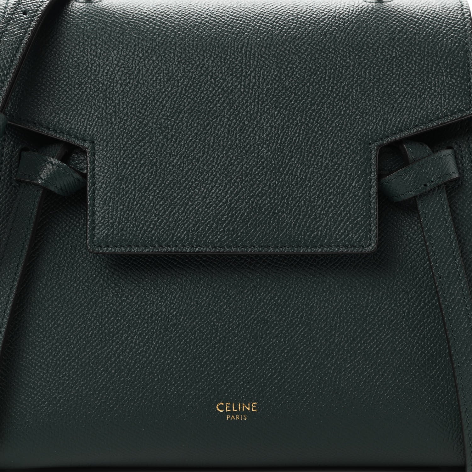 Celine Grained Calfskin Nano Belt Bag Amazone 8 of 10