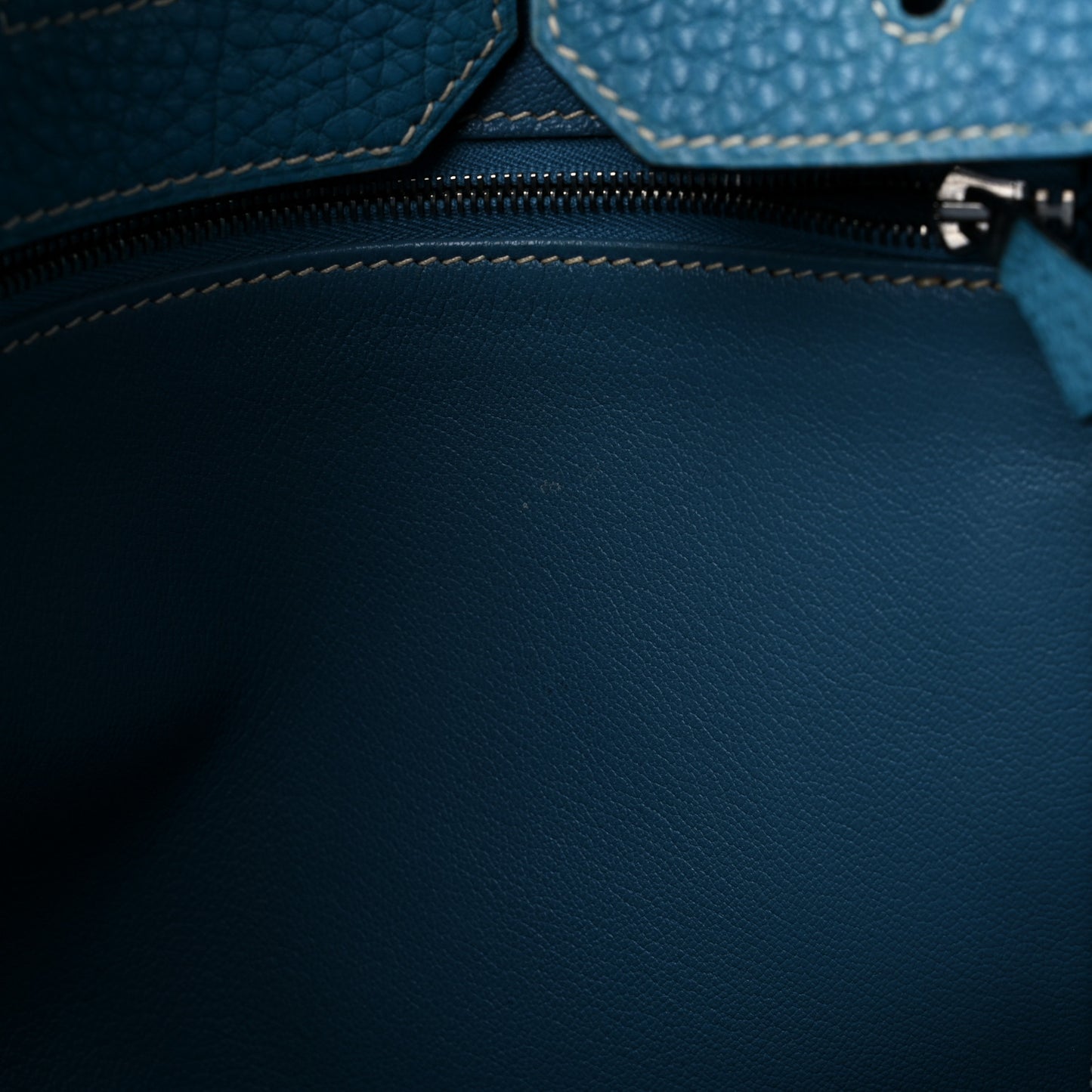 Togo Birkin 35 Blue Jean