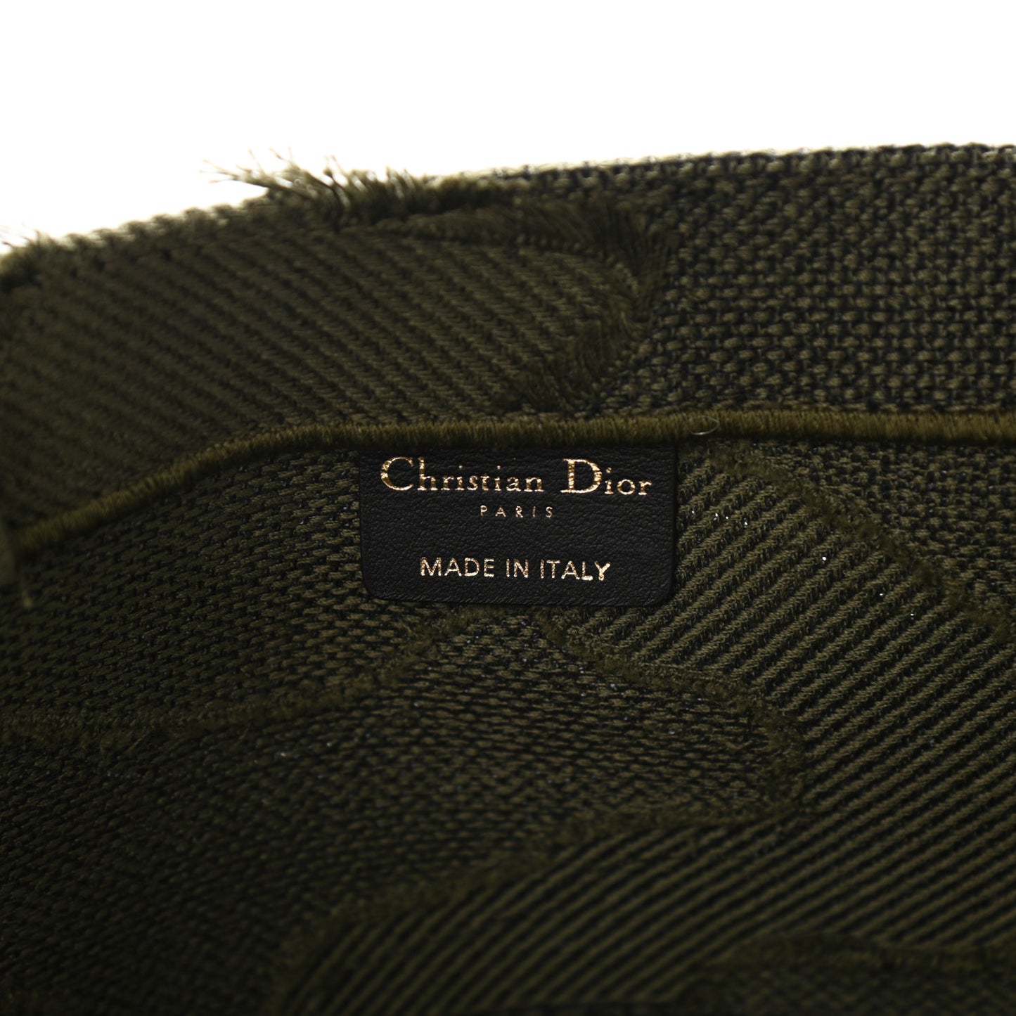 Canvas Embroidered Camouflage Book Tote Green