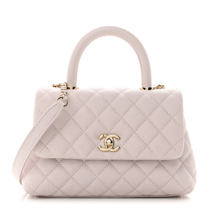 Chanel Caviar Quilted Mini Coco Handle Flap Light Pink 1 of 11
